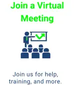 Join us for help, training, and more. Join a Virtual Meeting